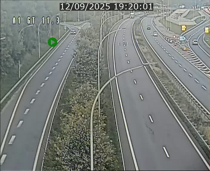 Traffic live webcam Luxembourg Senningerberg - A1 direction Allemagne - BK 11.3