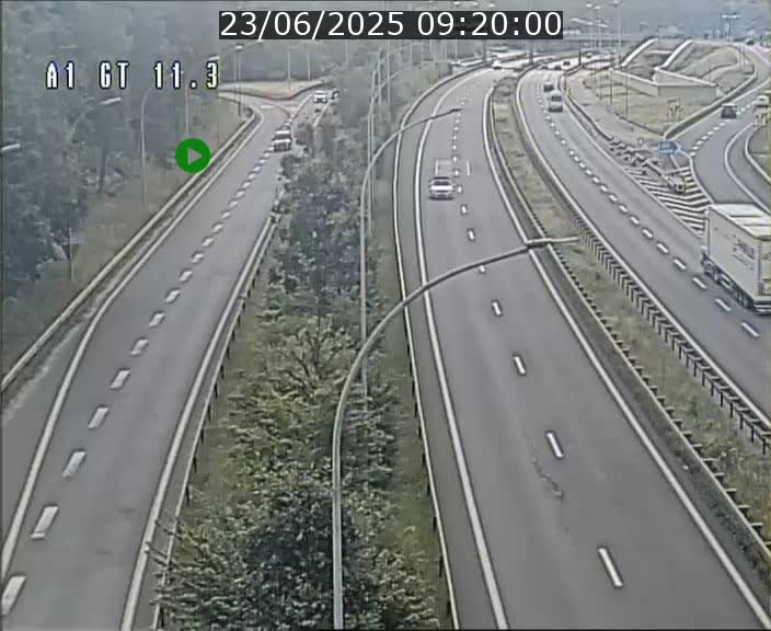 Traffic live webcam Luxembourg Senningerberg - A1 direction Allemagne - BK 11.3