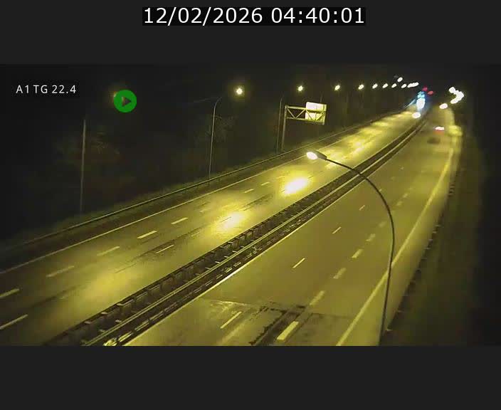 Traffic live webcam Luxembourg Flaxweiler - A1 direction Luxembourg - BK 22.4