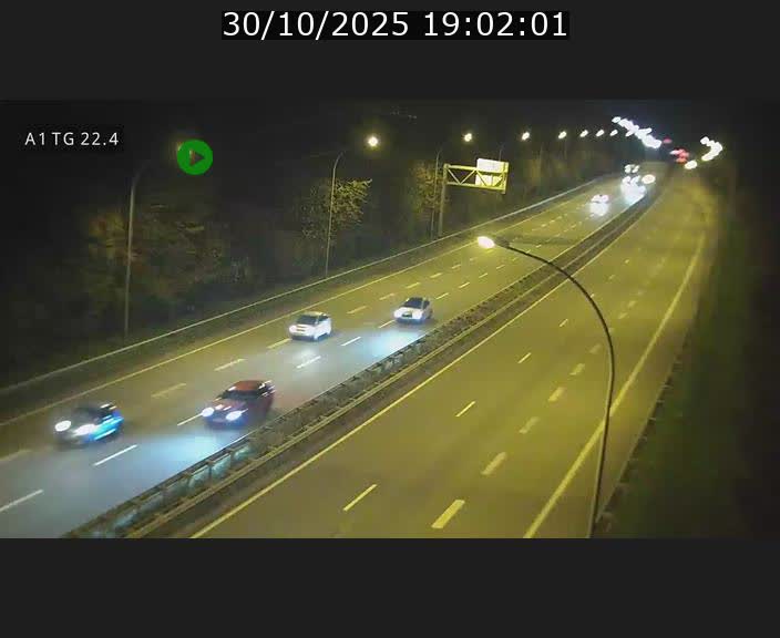 Traffic live webcam Luxembourg Flaxweiler - A1 direction Luxembourg - BK 22.4