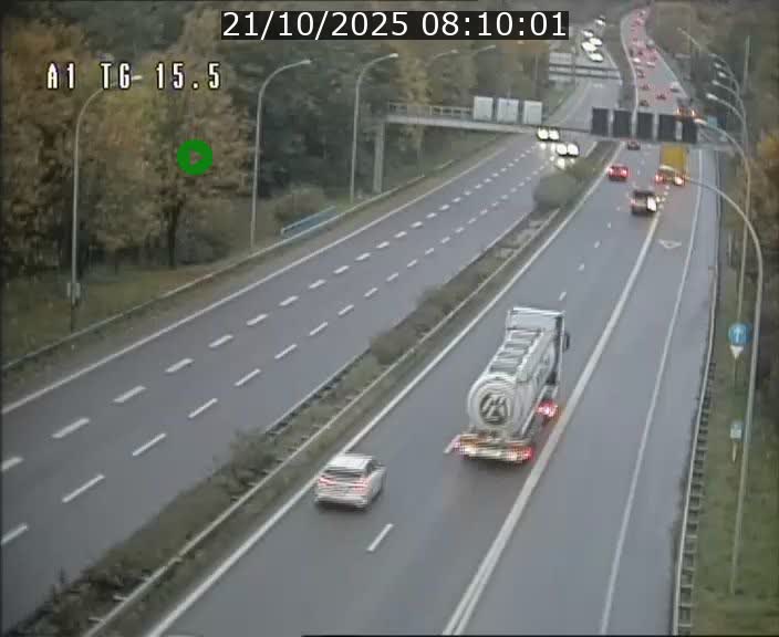 Traffic live webcam Luxembourg Munsbach - A1 direction Luxembourg - BK 15.5