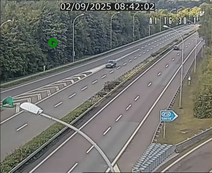 Traffic live webcam Luxembourg Grevenmacher - A1 direction Luxembourg - BK 30.1