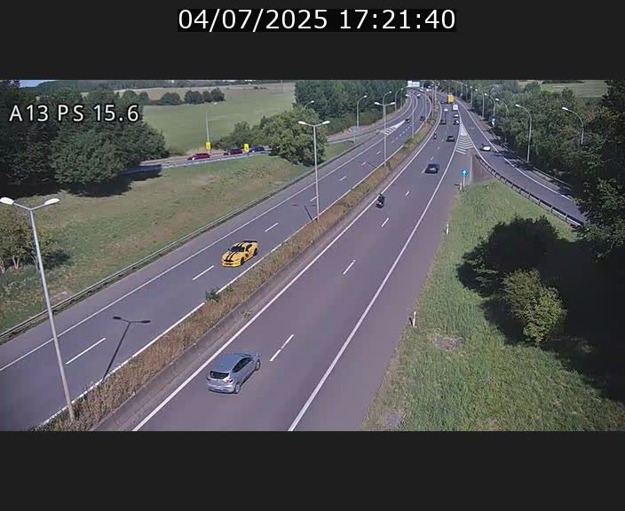 Traffic live webcam Luxembourg Kayl - A13 direction Dudelange - BK 15.6