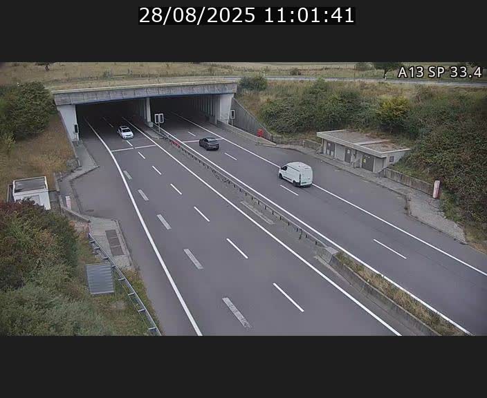 Webcam trafic sur A13 à hauteur d'Altwies en direction de Mondorf-les-bains et en provenance de l'Allemagne