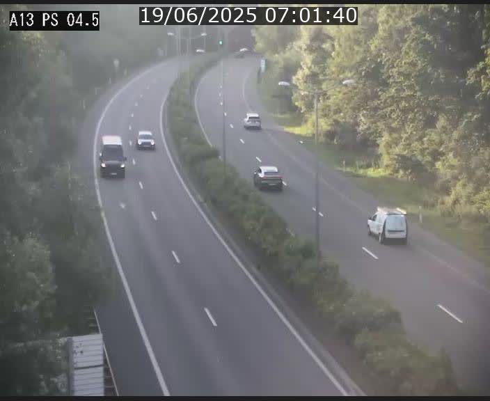 Traffic live webcam Luxembourg Differdange - A13 direction Esch-sur-Alzette - BK 4.5
