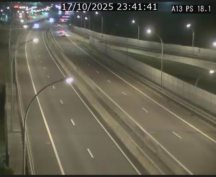 Traffic live webcam Luxembourg Dudelange - A13 direction Croix de Bettembourg - BK 18.1
