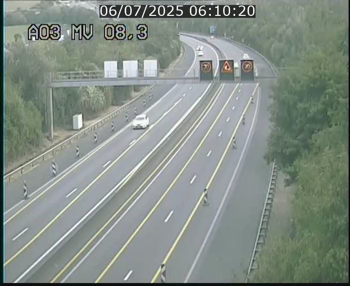 Webcam Autoroute après la Croix de Bettembourg en direction de Luxembourg sur l'A3