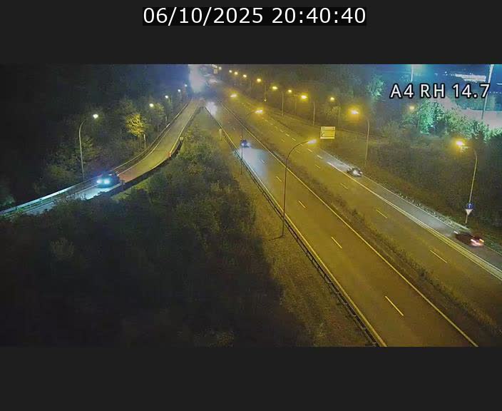 Traffic live webcam Luxembourg Jonction Lankelz - A4 - BK 14.7 - direction Luxembourg