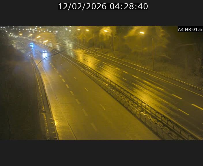 Info Trafic Luxembourg A4 - BK 1.6 - Croix de Cessange (direction Esch)