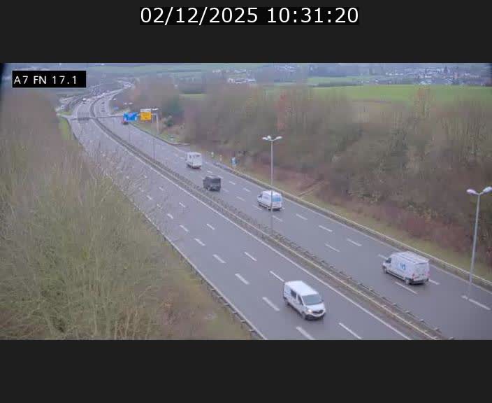 Caméra trafic Luxembourg - A7, Merscherbierg direction Mersch