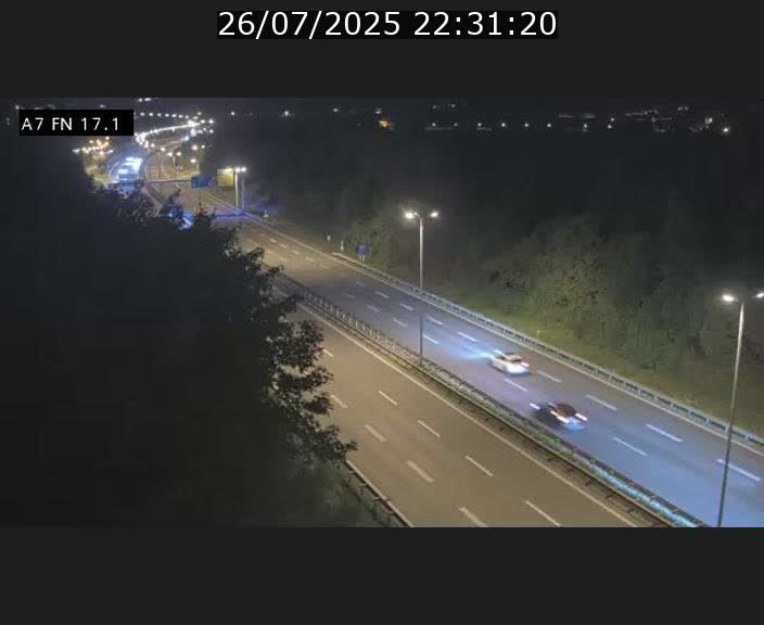 Caméra trafic Luxembourg - A7, Merscherbierg direction Mersch