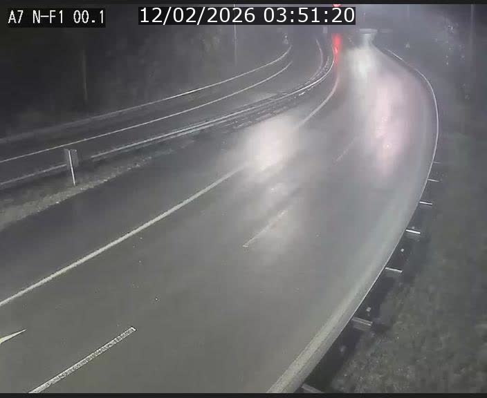 Webcam autoroute Luxembourg A7 située dans la sortie 1 Waldhof, vers la N11, avant le Tunnel Stafelter