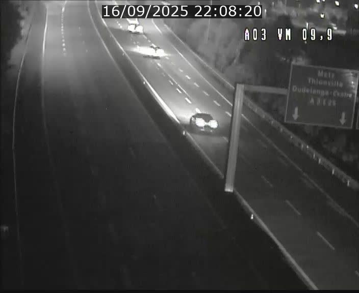 Webcam Autoroute à la Croix de Bettembourg - A3 - BK 9.9 - direction France