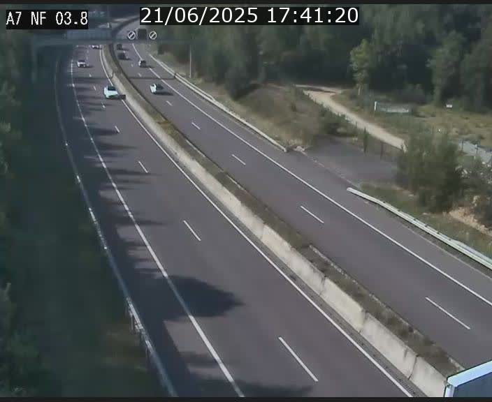 Webcam autoroute A7 au Luxembourg à la sortie du Tunnel Stafelter vers le Nord