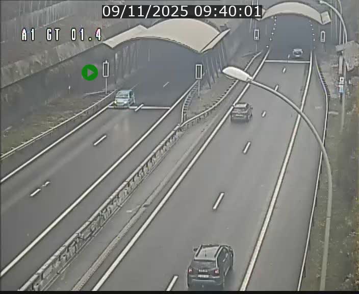 Traffic live webcam Luxembourg Hesperange - A1 direction Kirchberg - BK 1.4