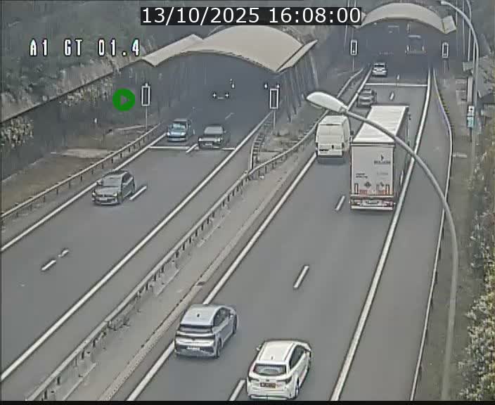 Traffic live webcam Luxembourg Hesperange - A1 direction Kirchberg - BK 1.4
