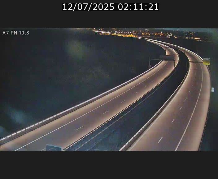 Caméra trafic Luxembourg - A7, Tunnel Gousselerbierg, sortie sud, direction rond-point Lorentzweiler (BK 10.8)