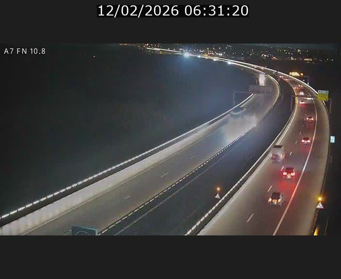 Caméra trafic Luxembourg - A7, Tunnel Gousselerbierg, sortie sud, direction rond-point Lorentzweiler (BK 10.8)