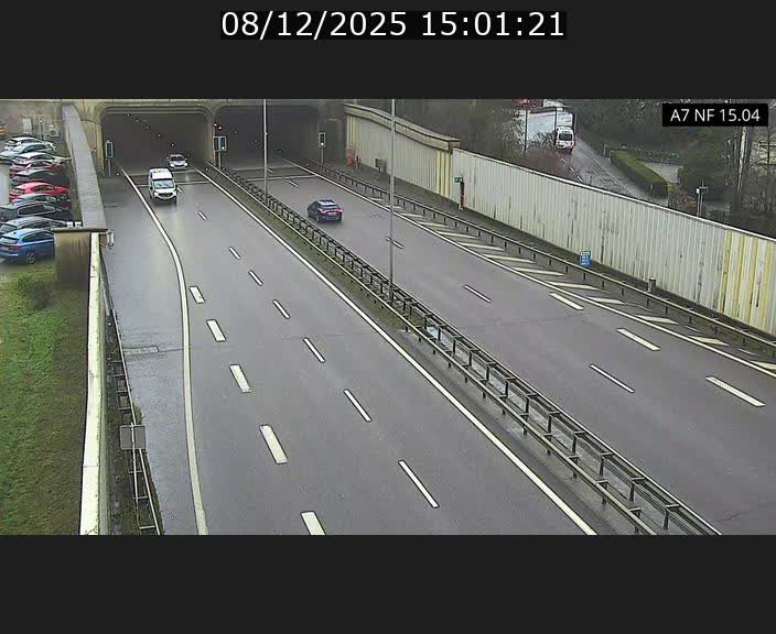 Caméra trafic Luxembourg - A7, Tunnel Mersch, entrée sud, direction Ettelbruck