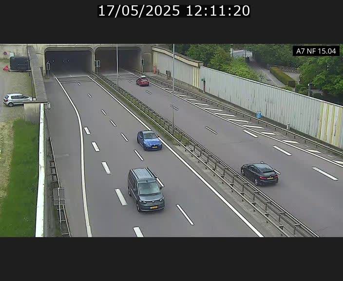 Caméra trafic Luxembourg - A7, Tunnel Mersch, entrée sud, direction Ettelbruck
