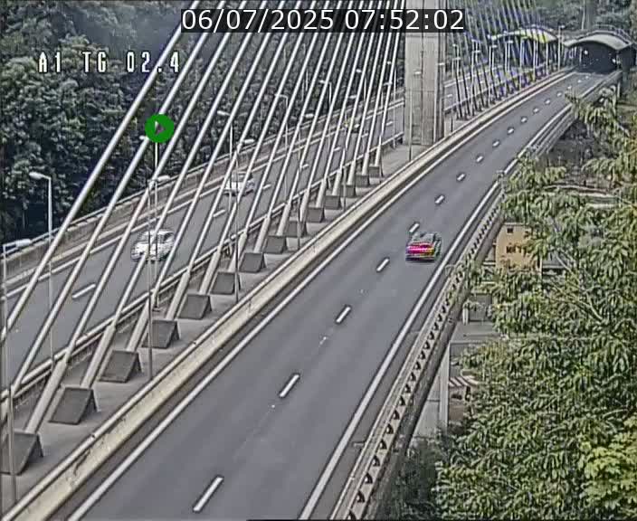 Traffic live webcam Luxembourg Sandweiler - A1 direction Luxembourg-ville - BK 2.4