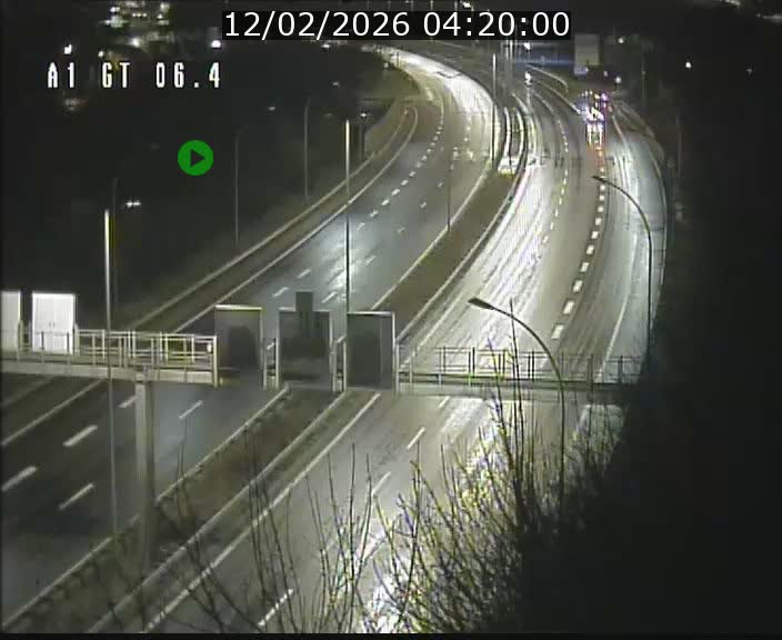 Traffic live webcam Luxembourg Hamm - A1 direction Sandweiler - BK 6.4
