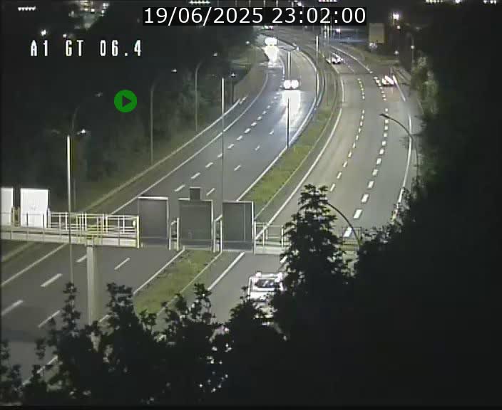 Traffic live webcam Luxembourg Hamm - A1 direction Sandweiler - BK 6.4