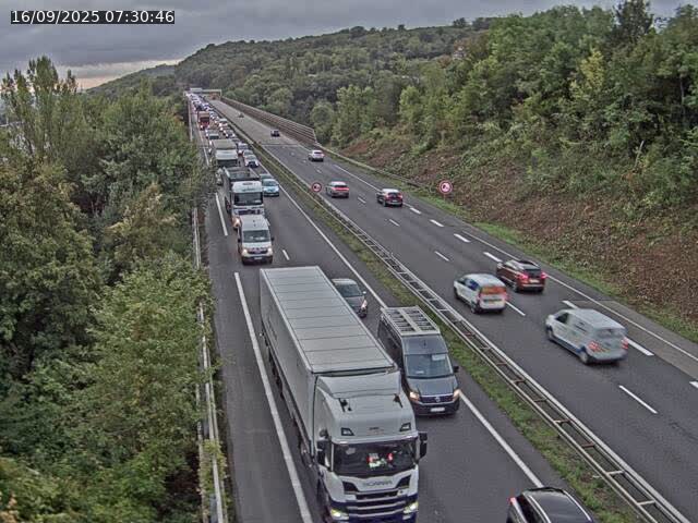 Caméra autoroute France - A30, Hayange direction Metz