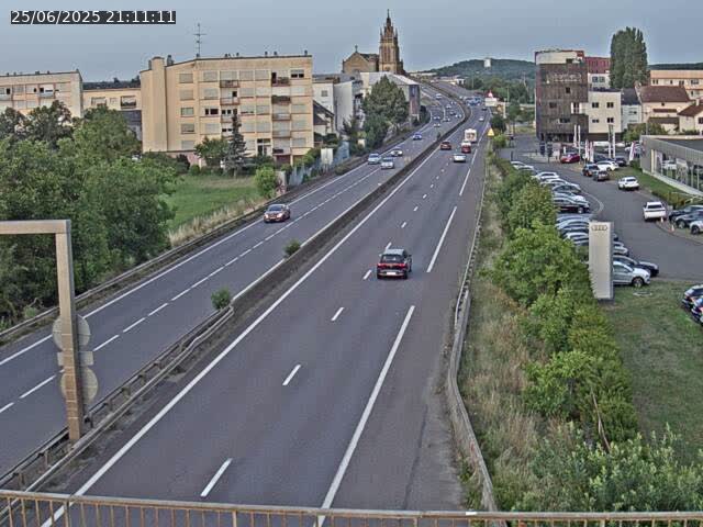 Caméra autoroute France - A31, Thionville direction Metz