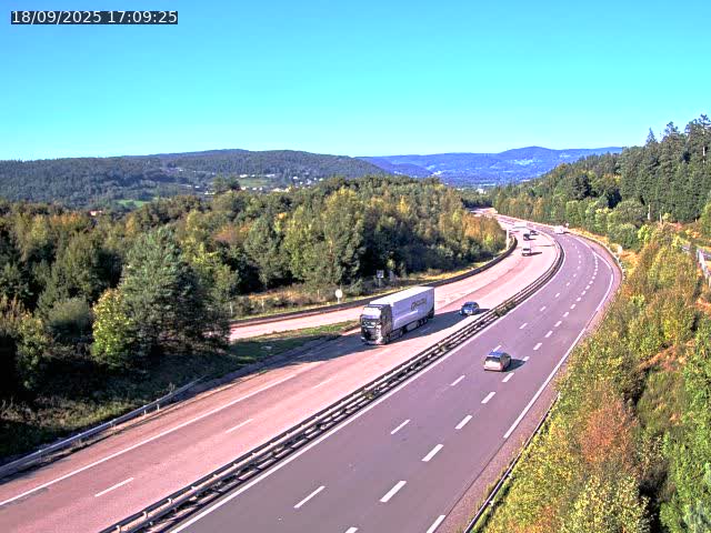 Caméra autoroute France - N57, Côte de la demoiselle direction Remiremont