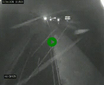 Webcam autoroute A63 en périphérie de Bordeaux au sud-est de la ville, en provenance du bassin d'Arcachon. Vue orientée vers Bordeaux