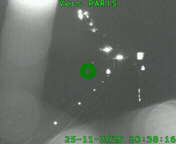 Caméra routière sur l'autoroute A20 à Bessines-sur-Gartempe. Vue orientée vers Paris