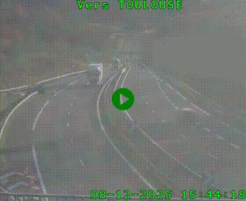 Caméra routière sur l'autoroute A20 à Noailles, en périphérie de Brive-la-Gaillarde. Vue orientée vers Toulouse