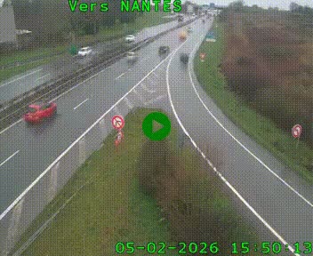 Webcam N147 au nord de Poitiers et à la jonction avec la A10