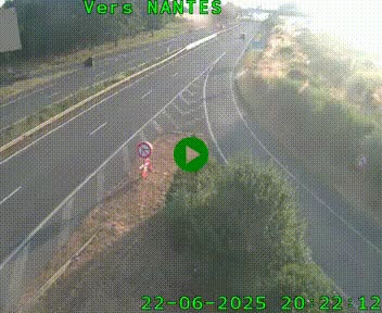 Webcam N147 au nord de Poitiers et à la jonction avec la A10