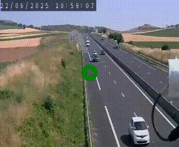 Caméra autoroute A75 à hauteur de Le Crest, en direction de Montpellier