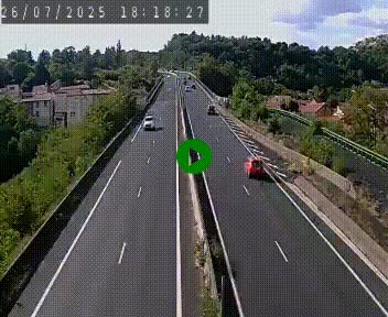 Caméra autoroute A75 à hauteur de Coudes, en direction de Clermont-Ferrand