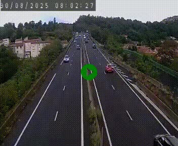 Caméra autoroute A75 à hauteur de Coudes, en direction de Clermont-Ferrand