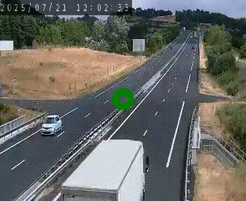 Caméra autoroutière France - A75, Coren, en direction de Montpellier