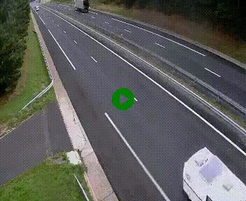 Caméra autoroute A75 à hauteur du col des Issartets en direction de Montpellier