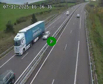 Caméra autoroutière France - A75, Montalies, à hauteur de Séverac-le-Chateau, en direction du viaduc de Millau