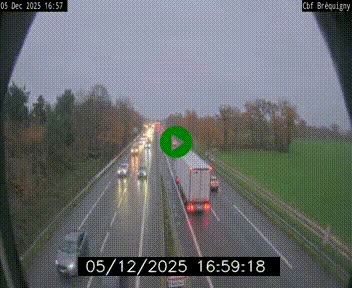 Webcam sur le périphérique de Rennes (N136) à hauteur du quartier Bréquigny, au sud de la ville