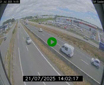 Webcam sur la N165 à hauteur de Caudan, dans le Morbihan.