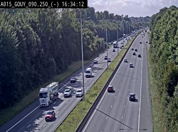 Webcam autoroute Belgique - Gouy-lez-piéton - E42 - BK 90.3