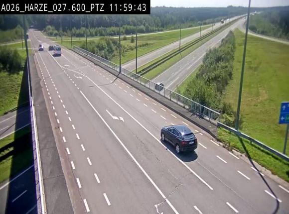 Caméra autoroute Belgique - Sougné-Remouchamps,E25 direction Luxembourg