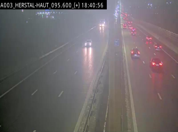 Webcam autoroute Belgique - Herstal - E40 direction Aix-la-Chapelle - BK 97