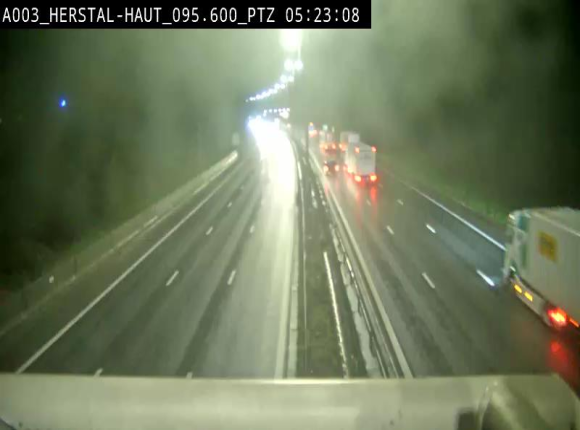 Webcam E40 à Herstal en direction de Liège et en provenance d'Aachen