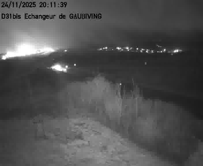 Dispositif d’observation sur D31bis (France) à Gaubiving, en direction de Sarreguemines, offrant une visualisation fiable des conditions de circulation.