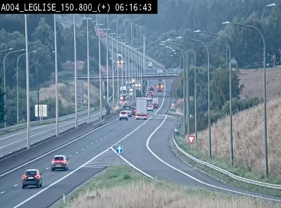 Caméra autoroute Belgique - Côte de Léglise, E411(A4) direction Luxembourg