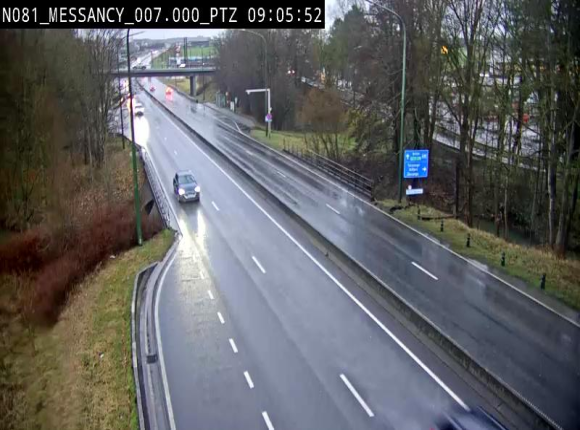 Webcam sur la N81 (E411) à hauteur du Cora Messancy. Vue orientée vers Arlon